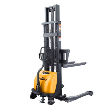 Xilin Hot Sale 3 m Semi-electric Straddle Stacker Truck 1.5ton Capacity with Adjustable Forks